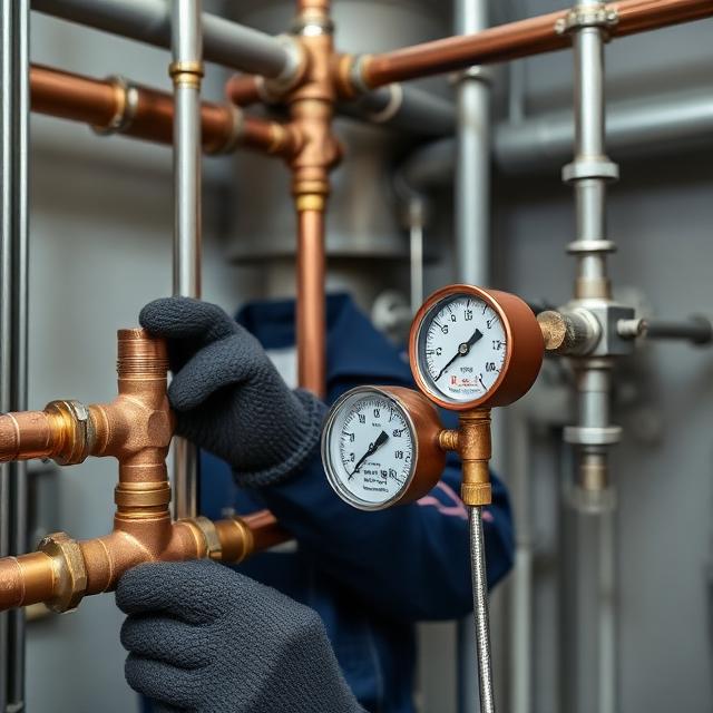 Teste de estanqueidade em tubulações de gás